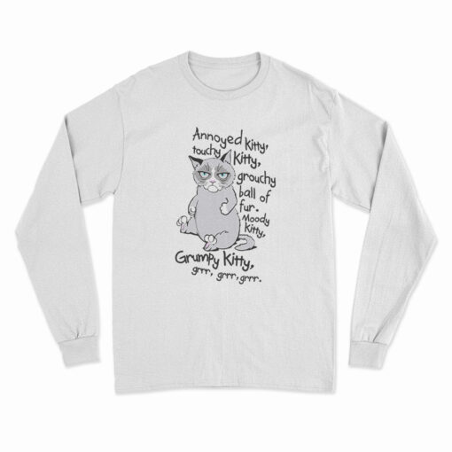 Grumpy Cat Grrr Grrr Grrr Long Sleeve T-Shirt