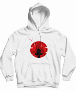 Itachi Uchiha Silhouette Sharingan Eyes Hoodie