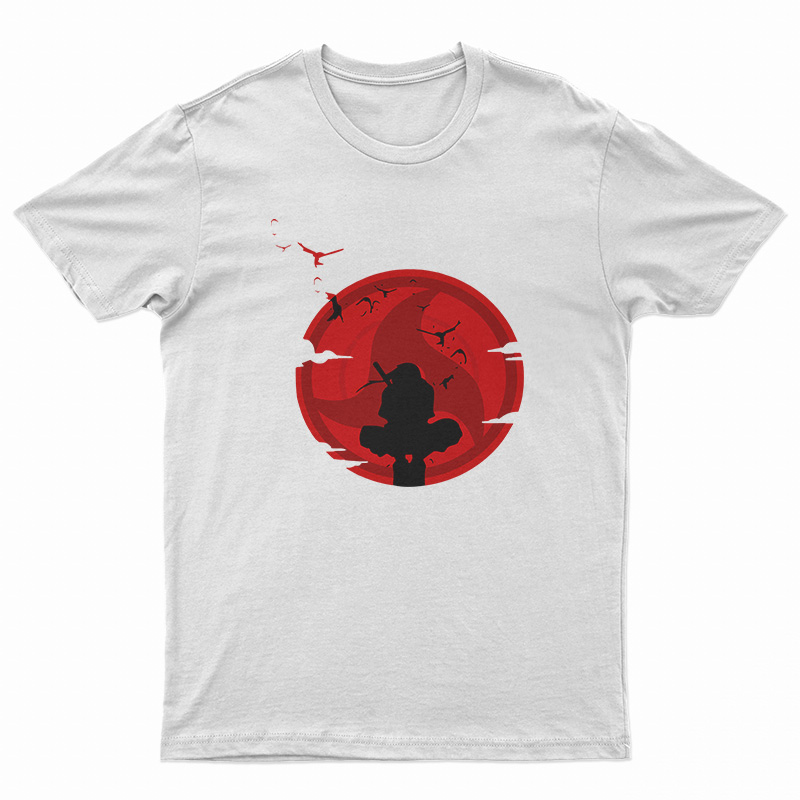 Itachi Uchiha Silhouette Sharingan Eyes T-Shirt