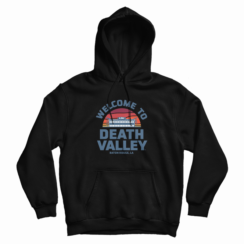 LSU Tigers Death Valley Sunset Garment Pocket Hoodie
