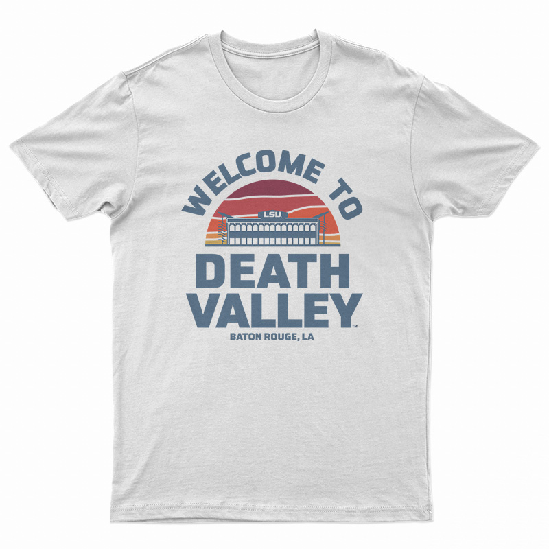 LSU Tigers Death Valley Sunset Garment Pocket T-Shirt