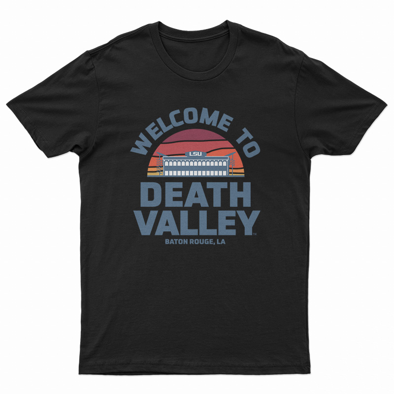 LSU Tigers Death Valley Sunset Garment Pocket T-Shirt