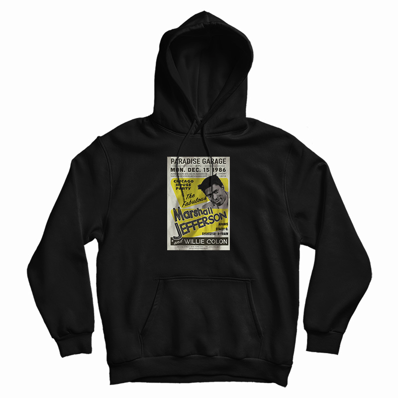 Marshall Jefferson At Paradise Garage New York City 1986 Active Hoodie