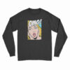 OMG Comic Speech Bubble Vector Printed Long Sleeve T-Shirt