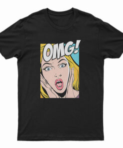 OMG Comic Speech Bubble Vector Printed T-Shirt