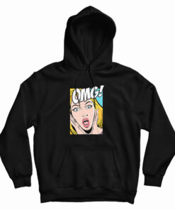 OMG Comic Speech Bubble Vector Printed Hoodie
