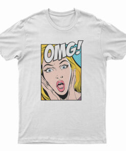 OMG Comic Speech Bubble Vector Printed T-Shirt