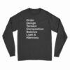 Order Design Tension Composition Balance Light And Harmony Long Sleeve T-Shirt