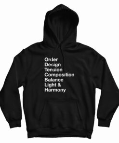 Order Design Tension Composition Balance Light And Harmony Hoodie