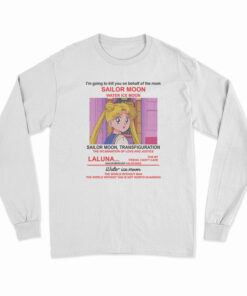 Sailor Moon Transfiguration Laluna Water Ice Moon Long Sleeve T-Shirt