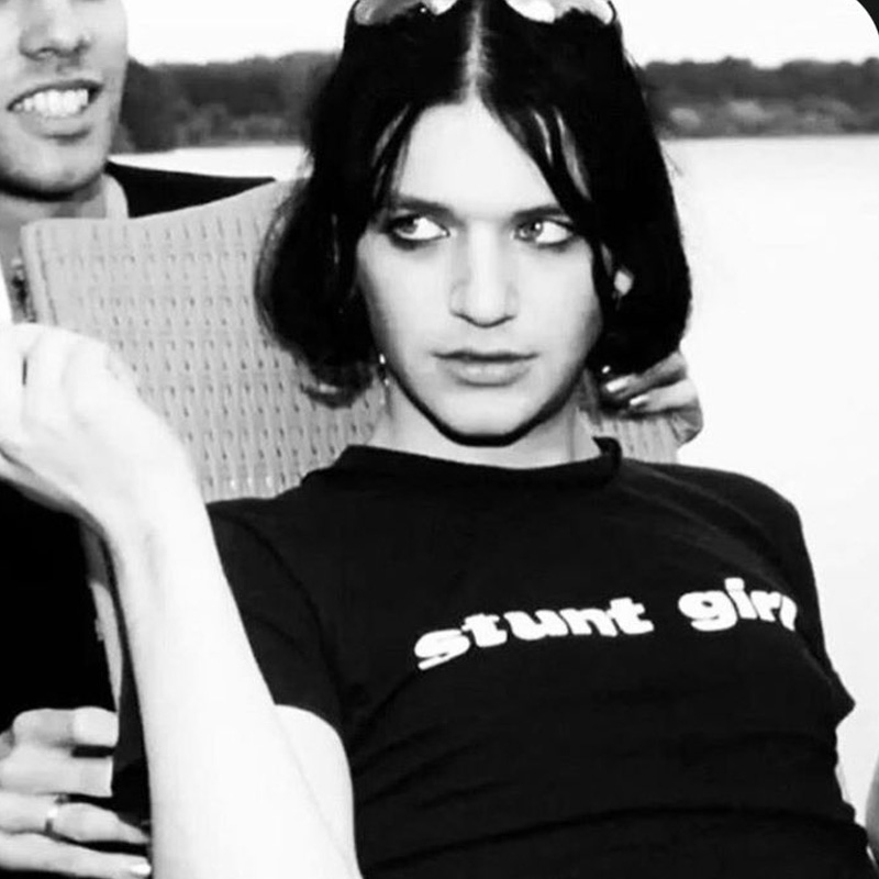 Brian Molko Wearing Stunt Girl T-Shirt