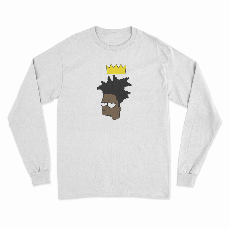 The Simpsons Bartsquiat Bart Simpson X Jean Michel Basquiat Long Sleeve T-Shirt