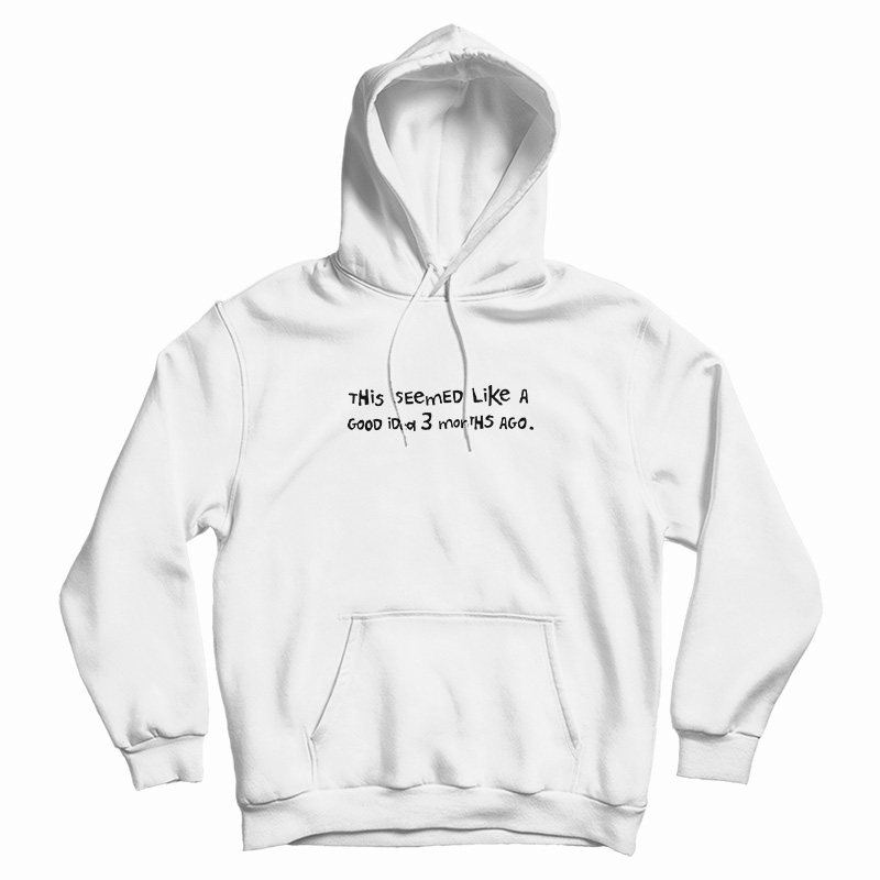 This Seemed Like A Good Idea 3 Months Ago Hoodie