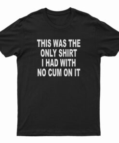 This Was The Only Shirt I Had With No Cum On It T-Shirt