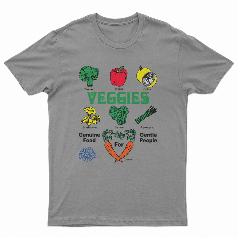 Veggies Genuine Food For Gentle People T-Shirt