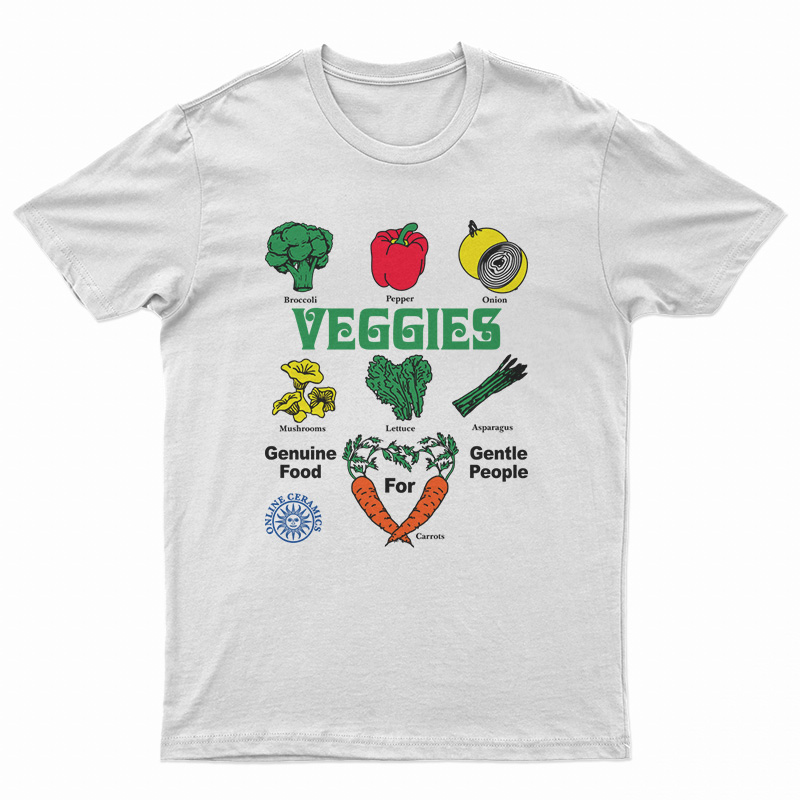Veggies Genuine Food For Gentle People T-Shirt