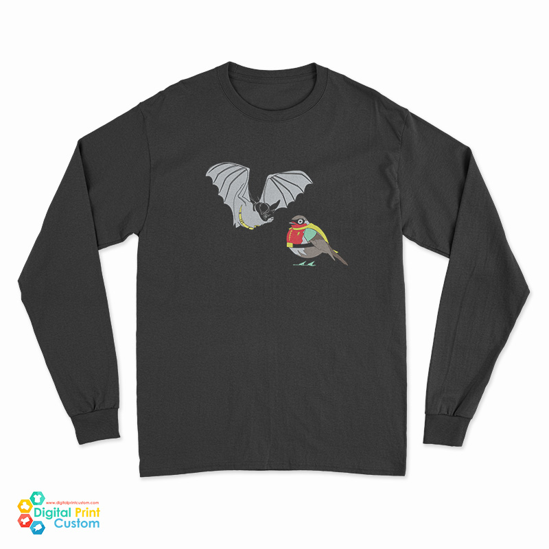 Batman And Robin Bat Bird Long Sleeve T-Shirt