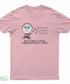 Boys Are Stupid Throw Rocks At Them T-Shirt