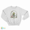 Cottagecore Aesthetic Frog Playing Banjo On Mushroom Cute Sweatshirt