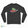 Frog Riding In A Car Long Sleeve T-Shirt