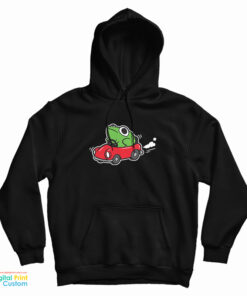 Frog Riding In A Car Hoodie