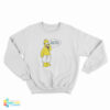 Homer Simpsons Wearing Towel Sweatshirt