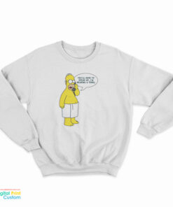 Homer Simpsons Wearing Towel Sweatshirt
