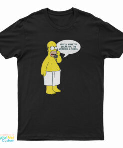 Homer Simpsons Wearing Towel T-Shirt