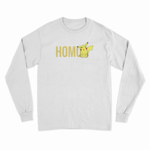 Homo Pikachu Pokemon Long Sleeve T-Shirt