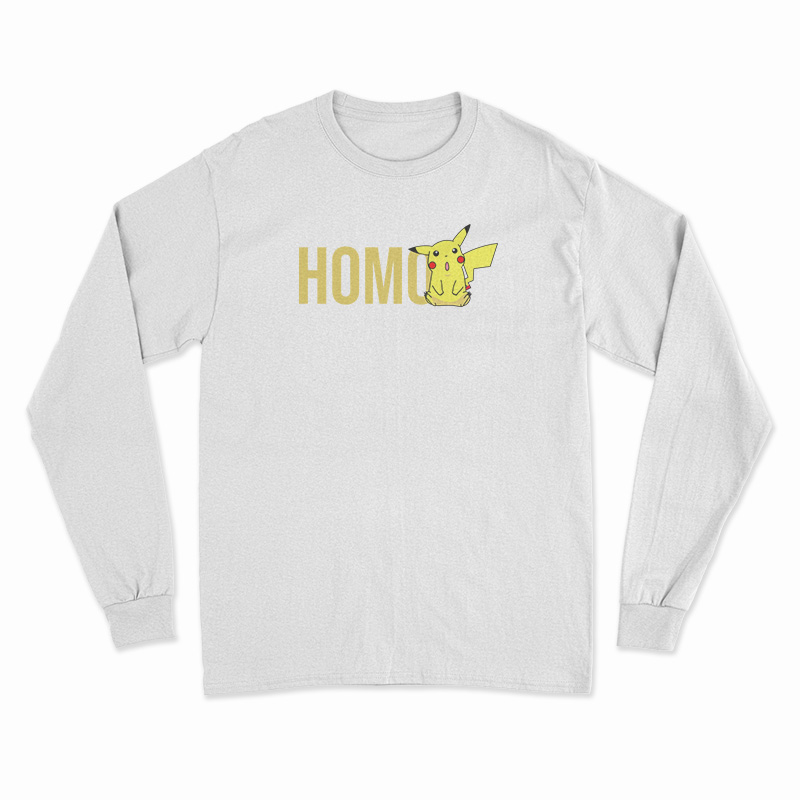 Homo Pikachu Pokemon Long Sleeve T-Shirt