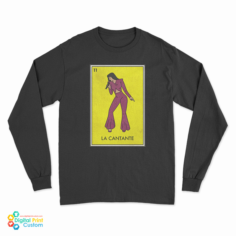 La Cantante Mexican Loteria Long Sleeve T-Shirt