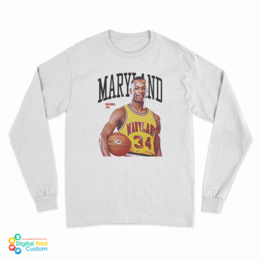 Len Bias Maryland Terrapins Long Sleeve T-Shirt
