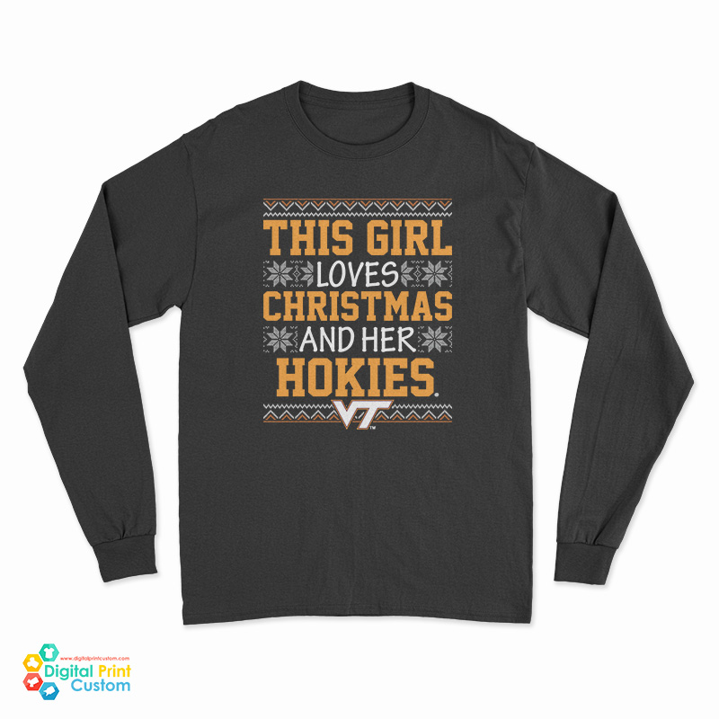 Love Christmas Virginia Tech Long Sleeve T-Shirt