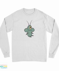 Plankton Eating Popcorn Long Sleeve T-Shirt