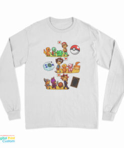 Pokemon Digimon Yugioh Starters Childhood Memory Long Sleeve T-Shirt