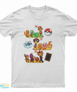 Pokemon Digimon Yugioh Starters Childhood Memory T-Shirt