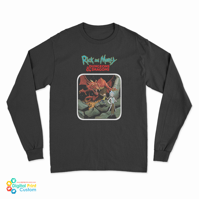 Rick And Morty Vs Dungeons And Dragons Long Sleeve T-Shirt