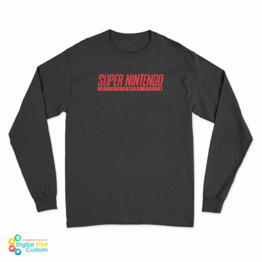 Super Nintendo Entertainment System Classic Logo Long Sleeve T-Shirt