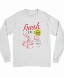 The Krusty Krab Mr Krabs Fresh Off The Grill Long Sleeve T-Shirt