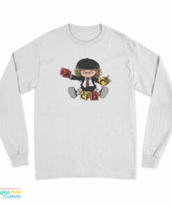 Angus Young Playing Puzzle Long Sleeve T-Shirt