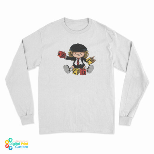 Angus Young Playing Puzzle Long Sleeve T-Shirt