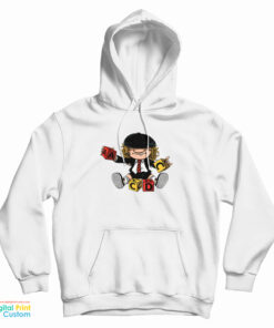 Angus Young Playing Puzzle Hoodie