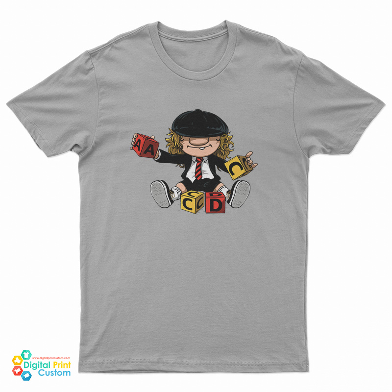 Angus Young Playing Puzzle T-Shirt