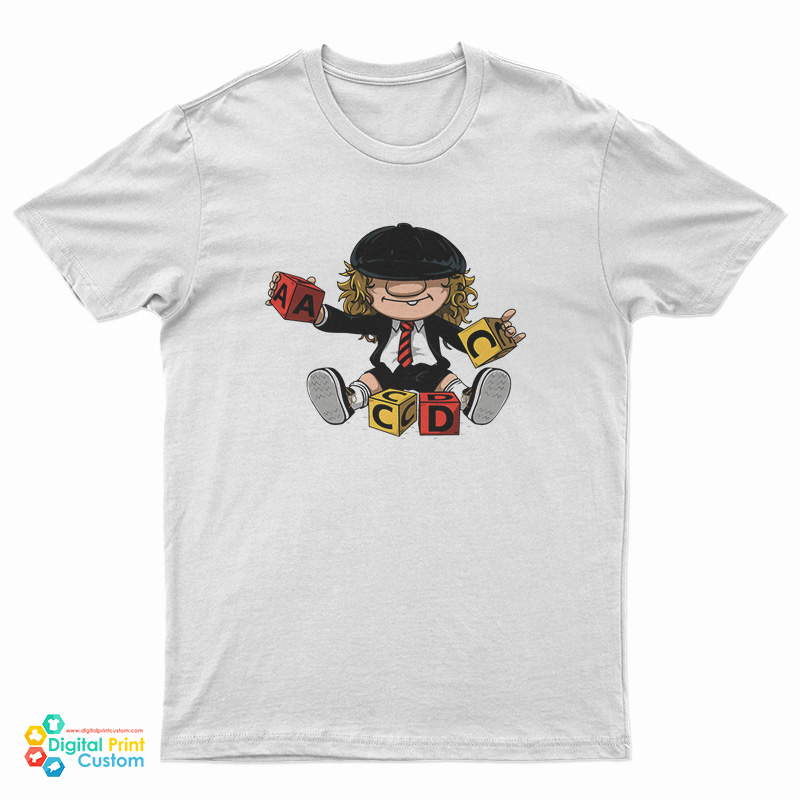 Angus Young Playing Puzzle T-Shirt