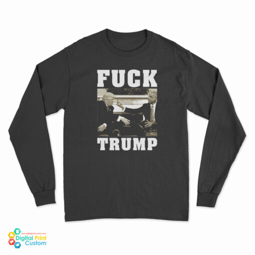 Barack Obama Fuck You Donald Trump Long Sleeve T-Shirt