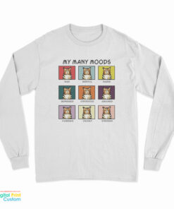 Cat My Many Moods Long Sleeve T-Shirt