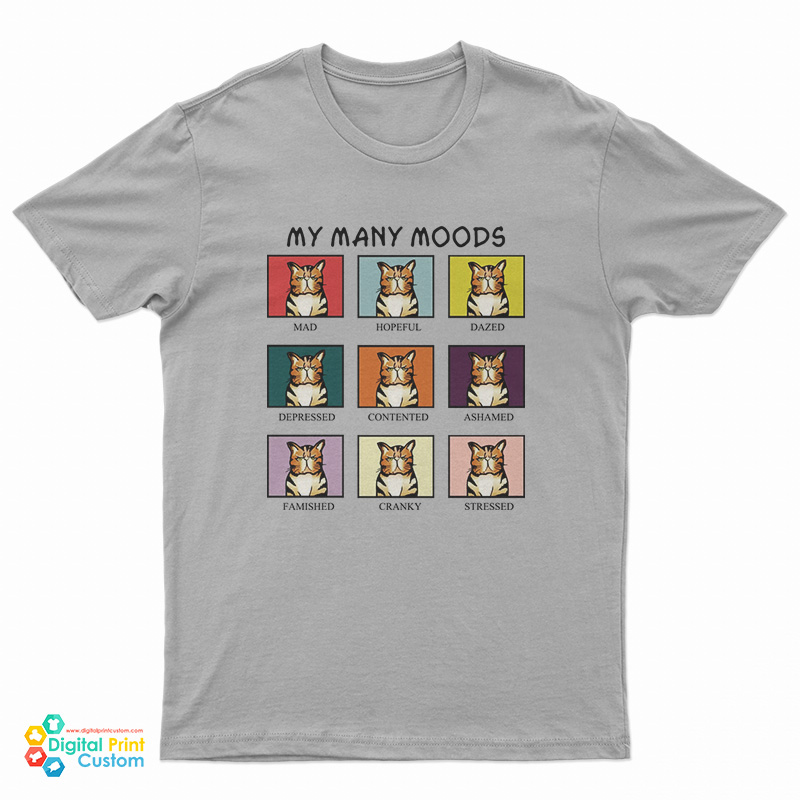 Cat My Many Moods T-Shirt