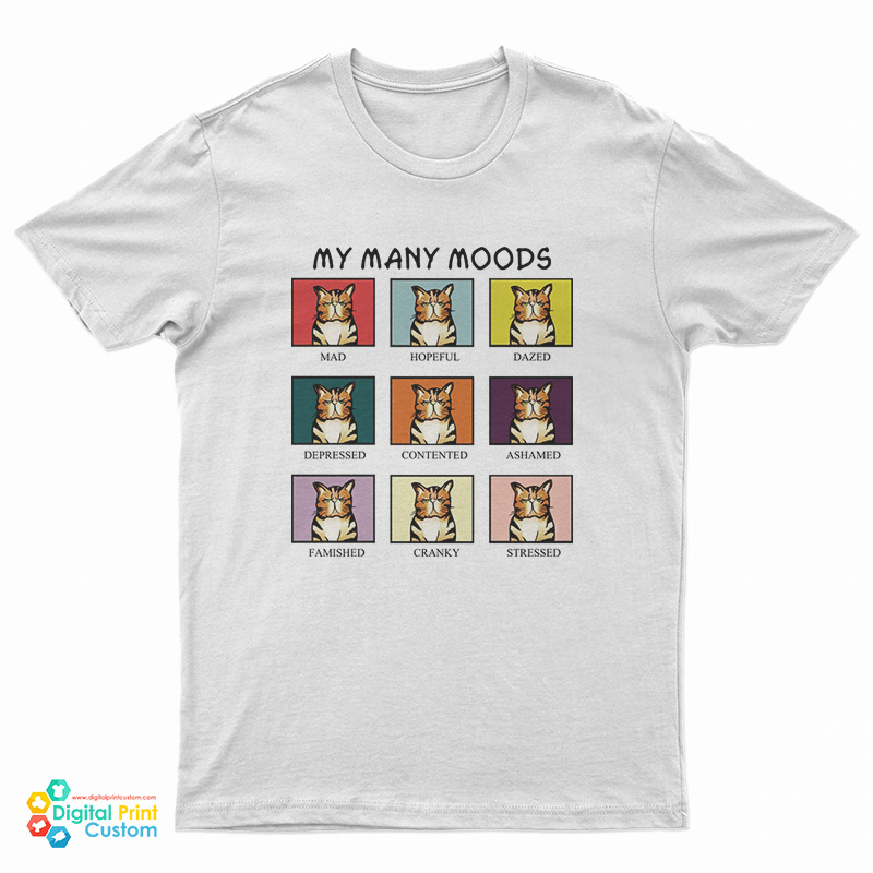 Cat My Many Moods T-Shirt