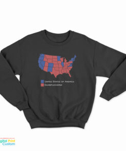 Election Map United States Of America Dumbfuckistan Sweatshirt