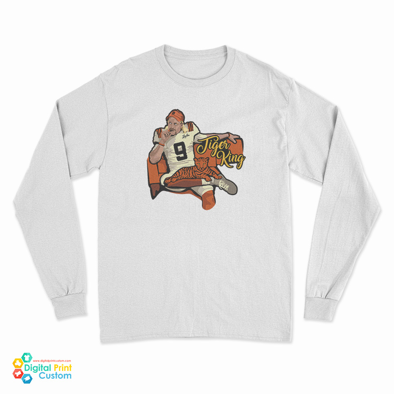 Joe Burrow Bengal King Long Sleeve T-Shirt